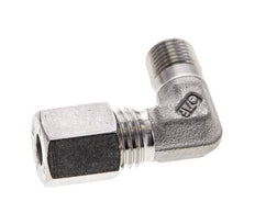 1/8'' NPT Außengewinde x 6L Edelstahl 90 Grad Ellenbogen Schneidring 315 Bar DIN 2353