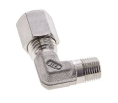 1/8'' NPT Außengewinde x 6L Edelstahl 90 Grad Ellenbogen Schneidring 315 Bar DIN 2353