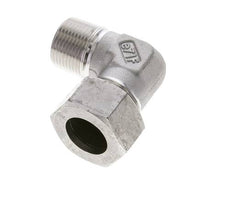 3/4'' NPT Außengewinde x 22L Edelstahl 90 Grad Ellenbogen Schneidring 160 Bar DIN 2353