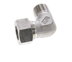 3/4'' NPT Außengewinde x 22L Edelstahl 90 Grad Ellenbogen Schneidring 160 Bar DIN 2353