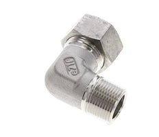 3/4'' NPT Außengewinde x 22L Edelstahl 90 Grad Ellenbogen Schneidring 160 Bar DIN 2353