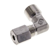 3/8'' NPT Außengewinde x 6S Edelstahl 90 Grad Winkel Schneidring 630 Bar DIN 2353