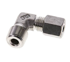 3/8'' NPT Außengewinde x 6S Edelstahl 90 Grad Winkel Schneidring 630 Bar DIN 2353