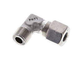 3/8'' NPT Außengewinde x 10S Edelstahl 90 Grad Ellenbogen Schneidring 630 Bar DIN 2353