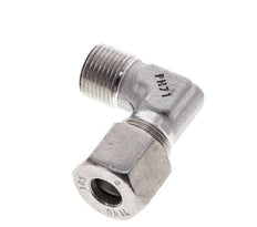 3/8'' NPT Außengewinde x 10S Edelstahl 90 Grad Ellenbogen Schneidring 630 Bar DIN 2353