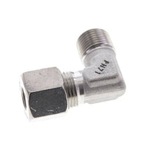 3/8'' NPT Außengewinde x 10S Edelstahl 90 Grad Ellenbogen Schneidring 630 Bar DIN 2353