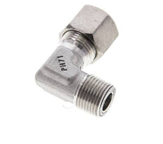 3/8'' NPT Außengewinde x 10S Edelstahl 90 Grad Ellenbogen Schneidring 630 Bar DIN 2353