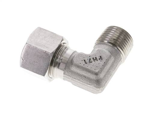 3/8'' NPT Außengewinde x 12L Edelstahl 90 Grad Ellenbogen Schneidring 315 Bar DIN 2353