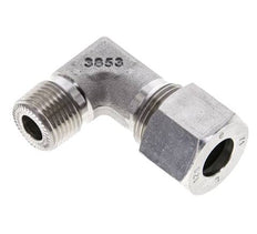 3/8'' NPT Außengewinde x 12S Edelstahl 90 Grad Winkel Schneidring 630 Bar DIN 2353