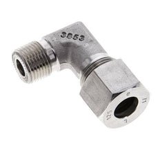 3/8'' NPT Außengewinde x 12S Edelstahl 90 Grad Winkel Schneidring 630 Bar DIN 2353