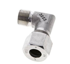 3/8'' NPT Außengewinde x 12S Edelstahl 90 Grad Winkel Schneidring 630 Bar DIN 2353