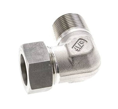 1'' NPT Außengewinde x 28L Edelstahl 90 Grad Ellenbogen Schneidring 160 Bar DIN 2353