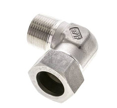 1'' NPT Außengewinde x 28L Edelstahl 90 Grad Ellenbogen Schneidring 160 Bar DIN 2353