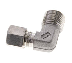 1/2'' NPT-Außengewinde x 8S Edelstahl 90-Grad-Kompressionsverschraubung 630 bar DIN 2353