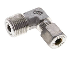 1/2'' NPT-Außengewinde x 8S Edelstahl 90-Grad-Kompressionsverschraubung 630 bar DIN 2353