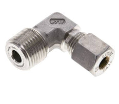 1/2'' NPT-Außengewinde x 8S Edelstahl 90-Grad-Kompressionsverschraubung 630 bar DIN 2353