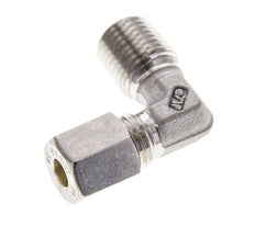 1/4'' NPT Außengewinde x 6L Edelstahl 90 Grad Winkelverschraubung 315 Bar DIN 2353