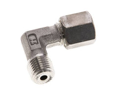 1/4'' NPT Außengewinde x 6S Edelstahl 90 Grad Winkelverschraubung 630 Bar DIN 2353