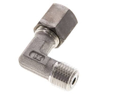 1/4'' NPT Außengewinde x 6S Edelstahl 90 Grad Winkelverschraubung 630 Bar DIN 2353