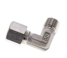 1/4'' NPT Außengewinde x 8L Edelstahl 90 Grad Winkelverschraubung 315 Bar DIN 2353