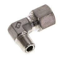 1/4'' NPT Außengewinde x 10S Edelstahl 90 Grad Winkelverschraubung 630 Bar DIN 2353