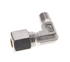1/8'' NPT-Außengewinde x 8L Edelstahl 90-Grad-Kompressionsverschraubung 315 Bar DIN 2353