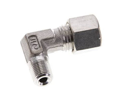 1/8'' NPT-Außengewinde x 8L Edelstahl 90-Grad-Kompressionsverschraubung 315 Bar DIN 2353
