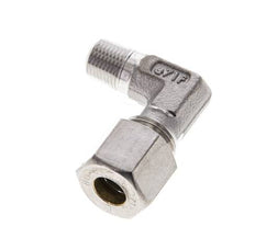 1/8'' NPT-Außengewinde x 8L Edelstahl 90-Grad-Kompressionsverschraubung 315 Bar DIN 2353