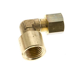 G 1/4'' x 6mm Messing 90 Grad Winkelverschraubung 150 Bar DIN EN 1254-2