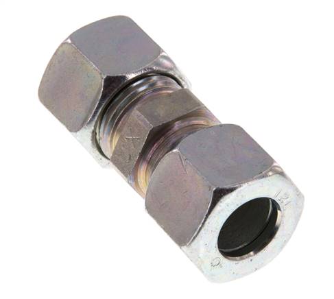 12L Verzinkter Stahl Gerade Schneidring 315 Bar DIN 2353 [2 Stück]