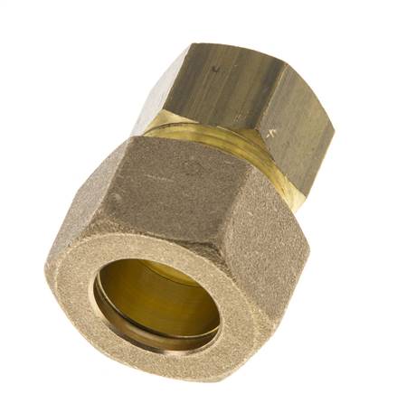 G 1/2'' x 18mm Messing gerade Kompression Fitting 67 Bar DIN EN 1254-2