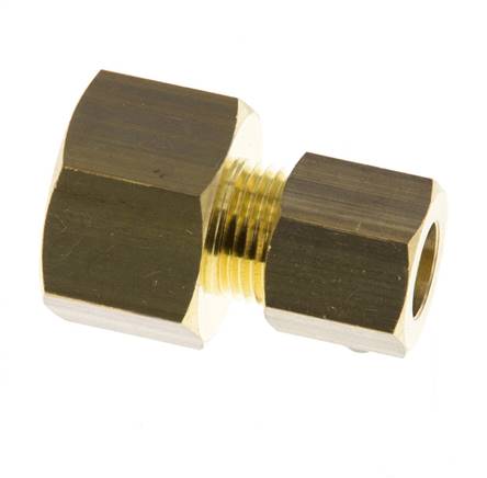 G 3/8'' x 8mm Messing Gerade Druckverschraubung 135 Bar DIN EN 1254-2