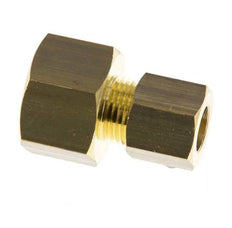 G 3/8'' x 8mm Messing Gerade Druckverschraubung 135 Bar DIN EN 1254-2
