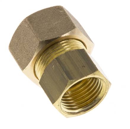 G 1/2'' x 18mm Messing gerade Kompression Fitting 67 Bar DIN EN 1254-2