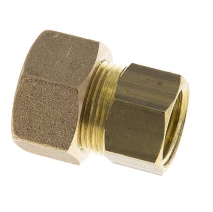G 1/2'' x 18mm Messing gerade Kompression Fitting 67 Bar DIN EN 1254-2