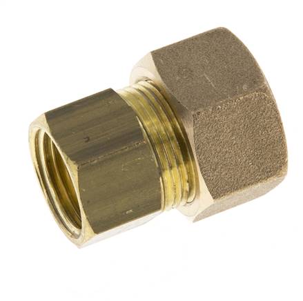 G 1/2'' x 18mm Messing gerade Kompression Fitting 67 Bar DIN EN 1254-2