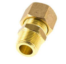 R 3/8'' Außengewinde x 12mm Messing gerade Verschraubung 75 Bar DIN EN 1254-2