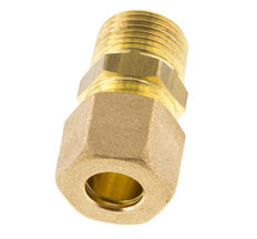 R 3/8'' Außengewinde x 10mm Messing Gerade Klemmverschraubung 95 Bar DIN EN 1254-2