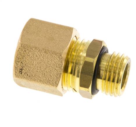 G 1/4'' Außengewinde x 10mm Messing Klemmverschraubung mit NBR Dichtung 95 Bar DIN EN 1254-2