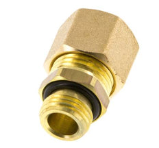 G 1/4'' Außengewinde x 10mm Messing Klemmverschraubung mit NBR Dichtung 95 Bar DIN EN 1254-2