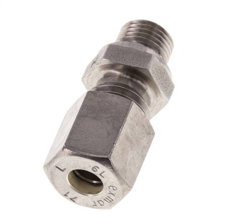 M10x1 Außengewinde x 6L Edelstahl Verschraubung 315 Bar DIN 2353
