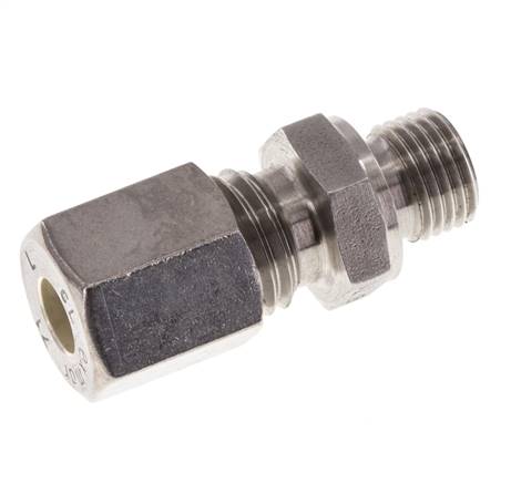 M10x1 Außengewinde x 6L Edelstahl Verschraubung 315 Bar DIN 2353