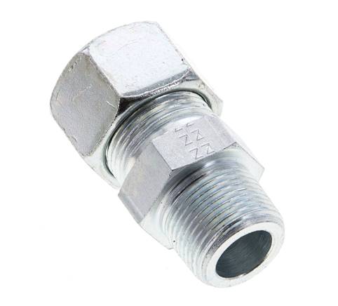 3/4'' NPT Außengewinde x 20S Verzinkter Stahl Gerader Schneidring 400 Bar DIN 2353