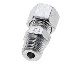 3/8'' NPT Außengewinde x 10S Verzinkter Stahl Gerade Schneidring 630 Bar DIN 2353