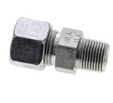 3/8'' NPT Außengewinde x 12S Verzinkter Stahl Gerader Schneidring 630 Bar DIN 2353