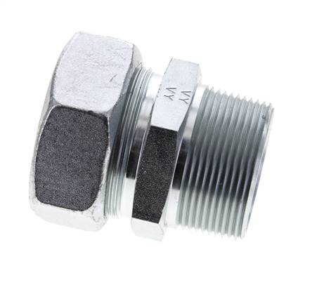 1 1/2'' NPT Außengewinde x 42L Verzinkter Stahl Gerader Schneidring 160 Bar DIN 2353