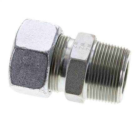 1 1/4'' NPT Außengewinde x 30S Verzinkter Stahl Gerader Schneidring 400 Bar DIN 2353