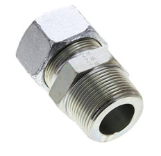 1 1/4'' NPT Außengewinde x 30S Verzinkter Stahl Gerader Schneidring 400 Bar DIN 2353