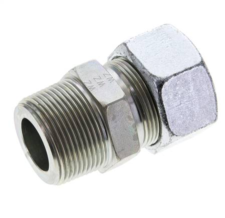 1 1/4'' NPT Außengewinde x 30S Verzinkter Stahl Gerader Schneidring 400 Bar DIN 2353