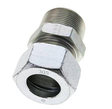 1 1/4'' NPT Außengewinde x 30S Verzinkter Stahl Gerader Schneidring 400 Bar DIN 2353